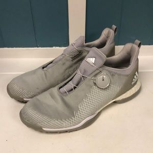 Adidas Forgefiber Boa Golf Shoes Sporty Women’s sz 8 Grass Shoes Boost Sole Gray